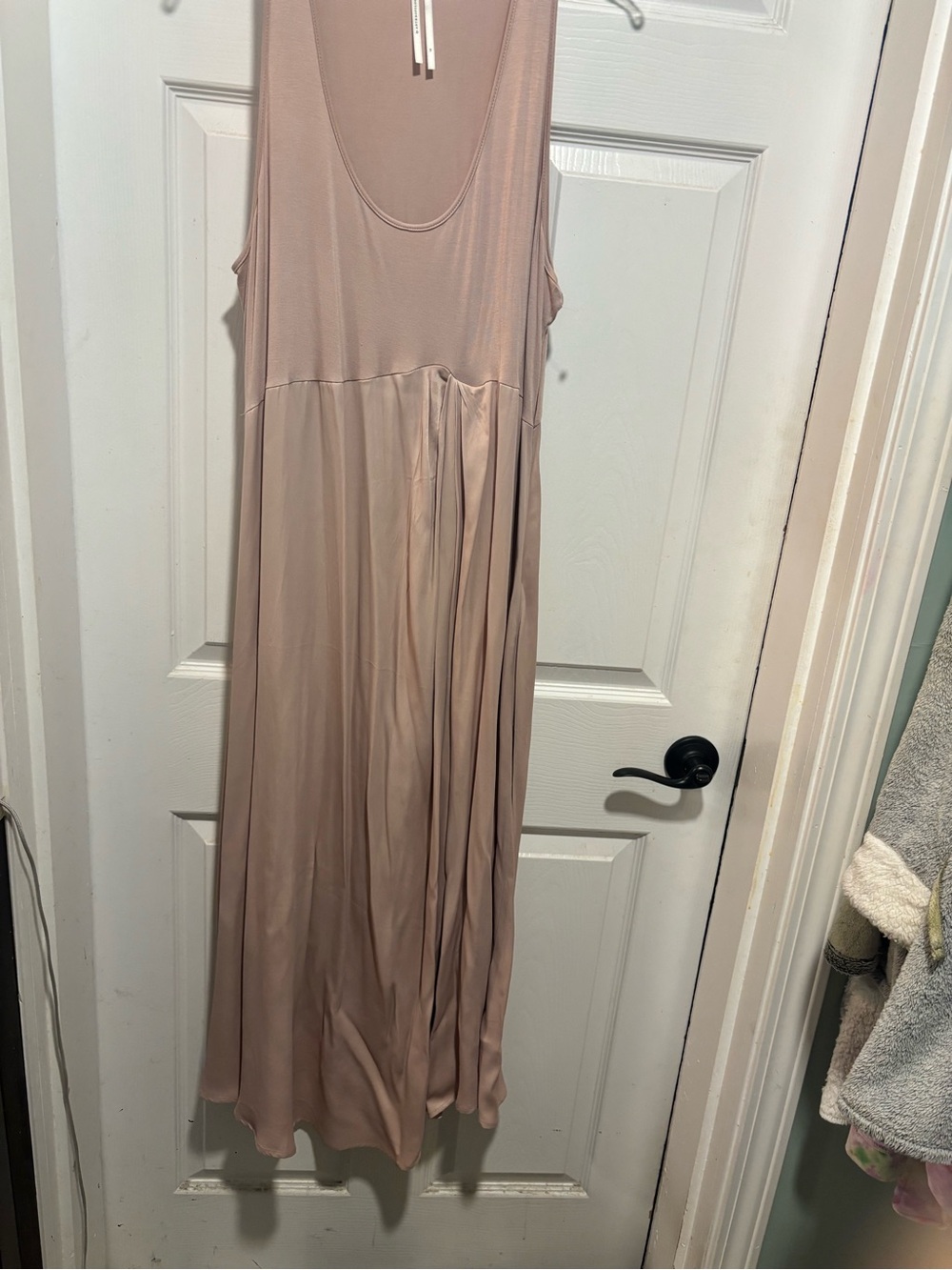 Anthropologie Blush Pink Scoop Neck Sleeveless Dress